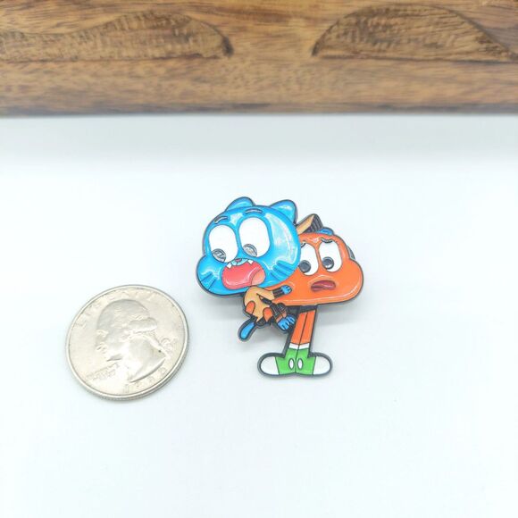 Amazing World of Gumball Pin Darwin Anime Enamel Pin - Picture 3 of 3